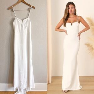 Finding the One White Mermaid Maxi Dress!
